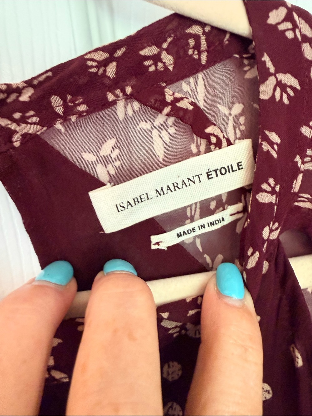 Isabel Marant Burgundy Viscose Dress